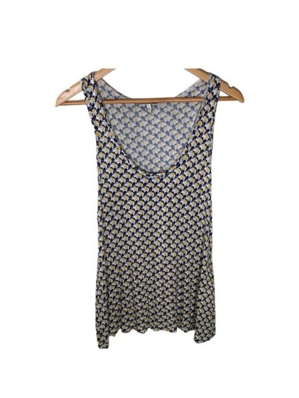 Joie Womens Small Elephant Print Tank Top Sleeveless Scoop Neck Boho